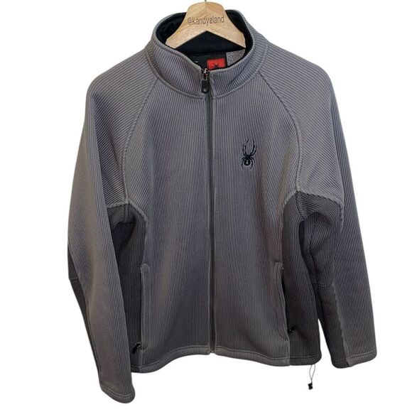SPYDER Heavyweight Gray Full Zip Men’s Jacket - Picture 1 of 6
